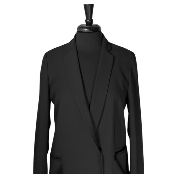Madewell Women's Blazer Black Double Breasted Snap Button Office Suit Jacket 8 - Picture 6 of 10